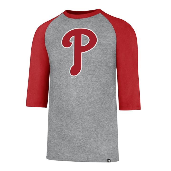 Men's '47 Brand Philadelphia Phillies Club Tee, Size: Xl, Gray