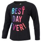 Girls 7-16 Adidas Long Sleeve Extraordinary Tee, Size: Large, Black