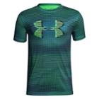 Boys 8-20 Under Armour Printed Big Logo Tee, Size: Small, Drk Yellow