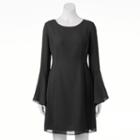 Women's Jennifer Lopez Ruffle Shift Dress, Size: 4, Black