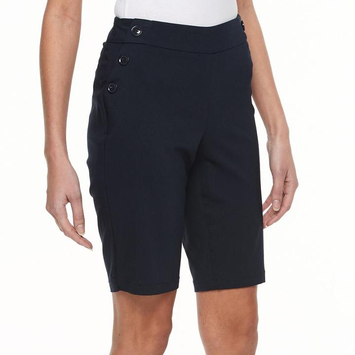 Women's Briggs Pull-on Sailor Skimmer Pants, Size: 18, Blue (navy)