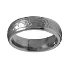 Sti By Spectore Gray Titanium Hammered Wedding Band - Men, Size: 9.50, Multicolor