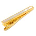 Gold-tone & Mother Of Pearl Tie Clip, Men's, Gold