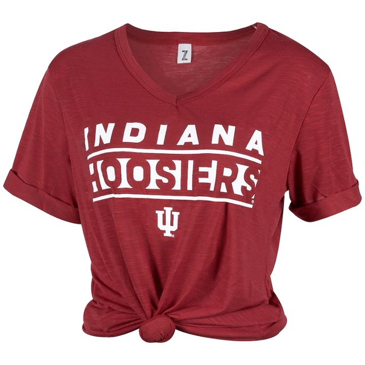 Women's Indiana Hoosiers Juke Top, Size: Small, Red