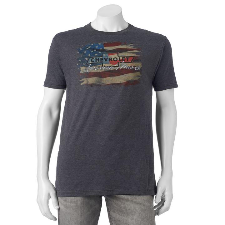 Men's Chevrolet American Made Tee, Size: Medium, Dark Grey