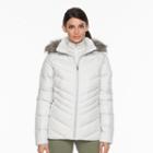 Women's Columbia Icy Heights Hooded Down Puffer Jacket, Size: Small, White Oth