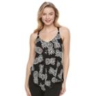 Juniors' Candie's&reg; Strappy Crisscross Tank, Girl's, Size: Large, Black
