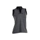 Plus Size Nancy Lopez Dizzy Sleeveless Golf Polo, Women's, Size: 2xl, Black