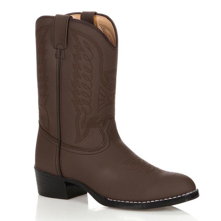 Lil Durango Kids' Cowboy Boots, Kids Unisex, Size: 6, Brown