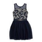 Girls 7-16 Iz Amy Byer Illusion Neckline Navy (blue) Dress, Size: 8
