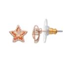 Lc Lauren Conrad Pink Star Nickel Free Stud Earrings, Women's, Light Pink