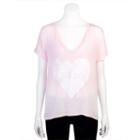 Juniors' Grayson Threads Naps V-neck Graphic Tee, Girl's, Size: Medium, Light Pink