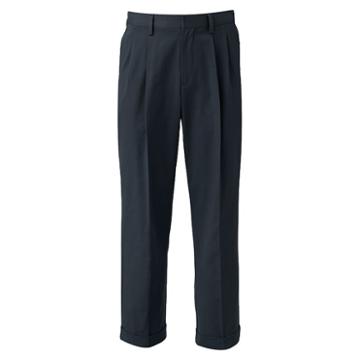 Men's Croft & Barrow&reg; Easy Care Khaki Relaxed-fit Pleated Pants, Size: 40x34, Blue