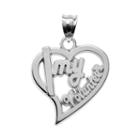 Insignia Collection Sterling Silver Volunteer Heart Pendant, Women's, Multicolor
