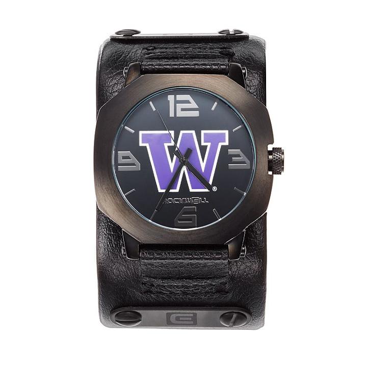 Rockwell Washington Huskies Assassin Leather Watch - Men