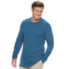 Big & Tall Sonoma Goods For Life&trade; Modern-fit Supersoft Thermal Henley, Men's, Size: 2xb, Med Blue
