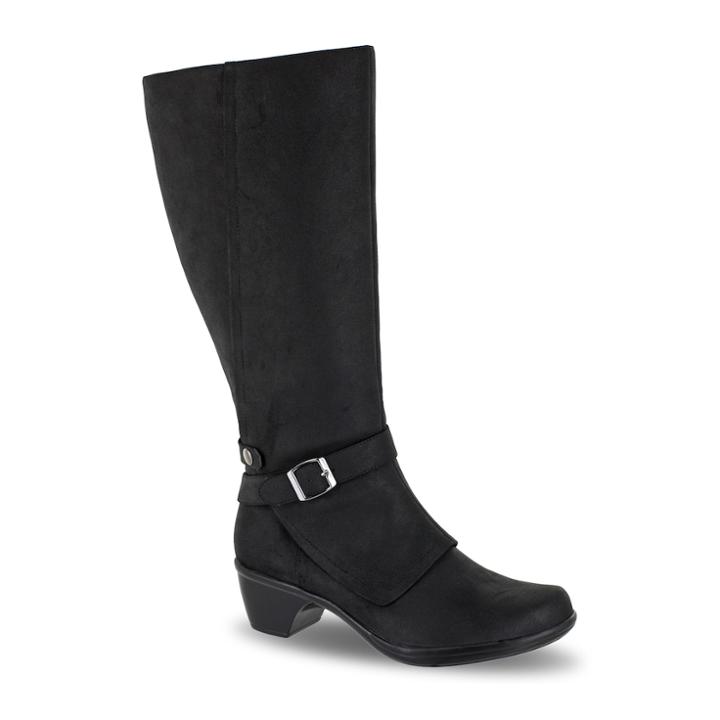 Easy Street Jan Women's Knee High Boots, Size: 7 W Wc, Black