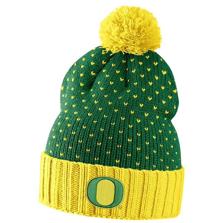 Nike, Women's Oregon Ducks Dna Beanie, Green