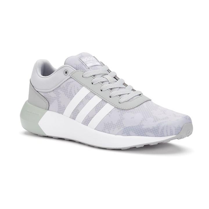 Adidas Neo Cloudfoam Race Women's Sneakers, Size: 10, Silver