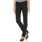 Women's Apt. 9&reg; Curvy Fit Sateen Straight-leg Pants, Size: 4, Black