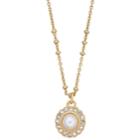 Lc Lauren Conrad Pearl Cluster Pendant Necklace, Women's, White