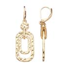 Dana Buchman Hammered Rectangle Drop Earrings, Women's, Gold