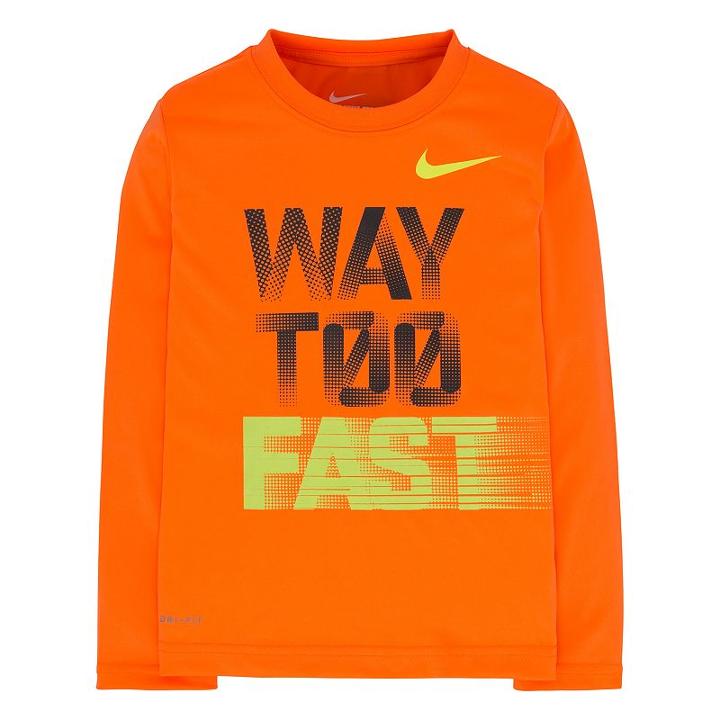 Boys 4-7 Nike Dri-fit Way Too Fast Graphic Tee, Boy's, Size: 4, Orange Oth