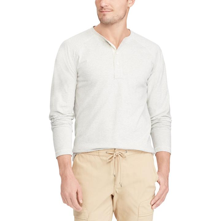 Men's Chaps Classic-fit Henley, Size: Xl, Natural