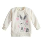 Baby Girl Jumping Beans&reg; Embroidered Plush Pullover, Size: 24 Months, Natural