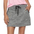 Women's Tek Gear&reg; Zipper Pocket Skort, Size: L Long, Dark Grey