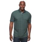 Big & Tall Croft & Barrow&reg; Cool & Dry Classic-fit Striped Performance Polo, Men's, Size: 4xb, Green