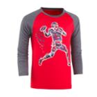 Boys 4-7 Under Armour Illuminated Receiver Football Raglan Tee, Size: 5, Red