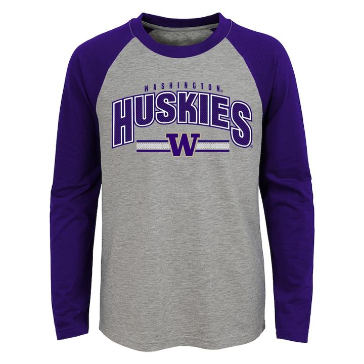 Boys 4-18 Washington Huskies Audible Tee, Size: 12-14, Grey