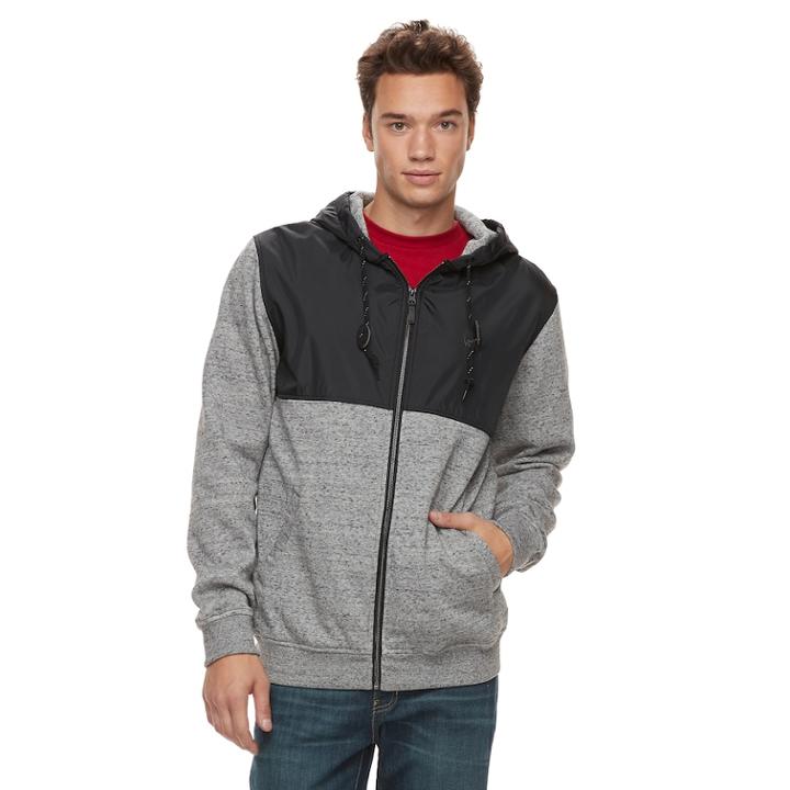 Men's Vans Big Ticket Full-zip Hoodie, Size: Large, Dark Grey