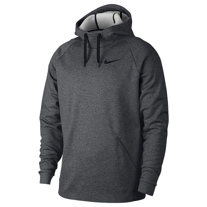Men's Nike Therma Pull-over Hoodie, Size: Large, Grey