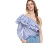 K/lab One Shoulder Ruffle Tunic, Kids Unisex, Size: Xs, Light Blue