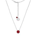 South Carolina Gamecocks Sterling Silver Crystal Disc Necklace, Women's, Size: 18, Purple