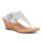 Croft & Barrow&reg; Agnes Women's Wedge Sandals, Size: Medium (9), Light Grey