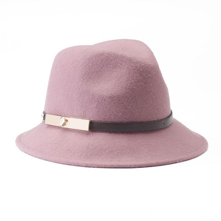 Betmar Darcy Wool Felt Fedora, Women's, Red