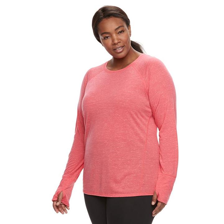 Plus Size Tek Gear&reg; Core Tee, Women's, Size: 2xl, Brt Pink
