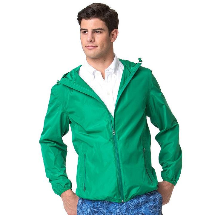 Men's Chaps Classic-fit Packable Jacket, Size: Small, Green