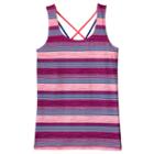Girls 7-16 So&reg; Criss-cross Performance Tank Top With Built-in Bra, Girl's, Size: 7-8, Pink