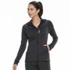 Women's Adidas Outdoor Terrex Tracerocker Hooded Fleece Jacket, Size: Medium, Grey