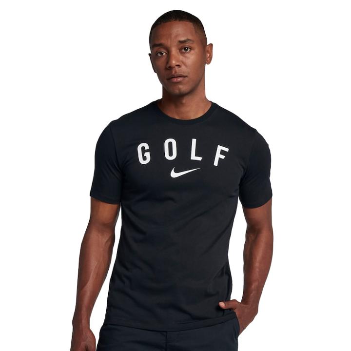 Men's Nike Dri-fit Golf Graphic Tee, Size: Small, Grey (charcoal)