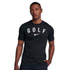 Men's Nike Dri-fit Golf Graphic Tee, Size: Small, Grey (charcoal)