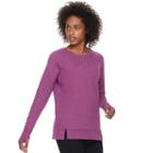 Women's Tek Gear&reg; Vented Crew Neck Sweatshirt, Size: Xl, Med Purple