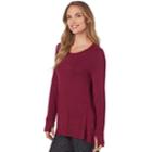 Women's Cuddl Duds Soft Knit Tunic Top, Size: Medium, Red
