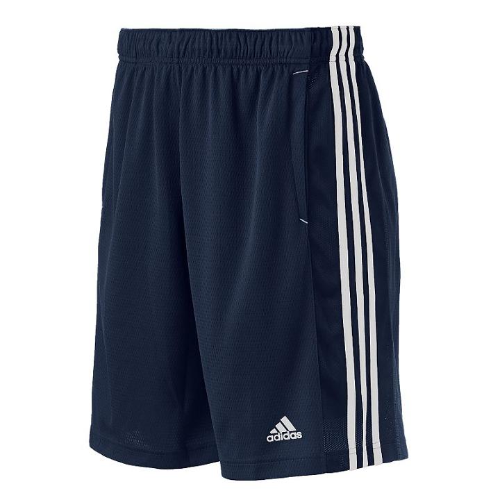 Big & Tall Adidas Essential Climalite Performance Shorts, Men's, Size: L Tall, Blue (navy)