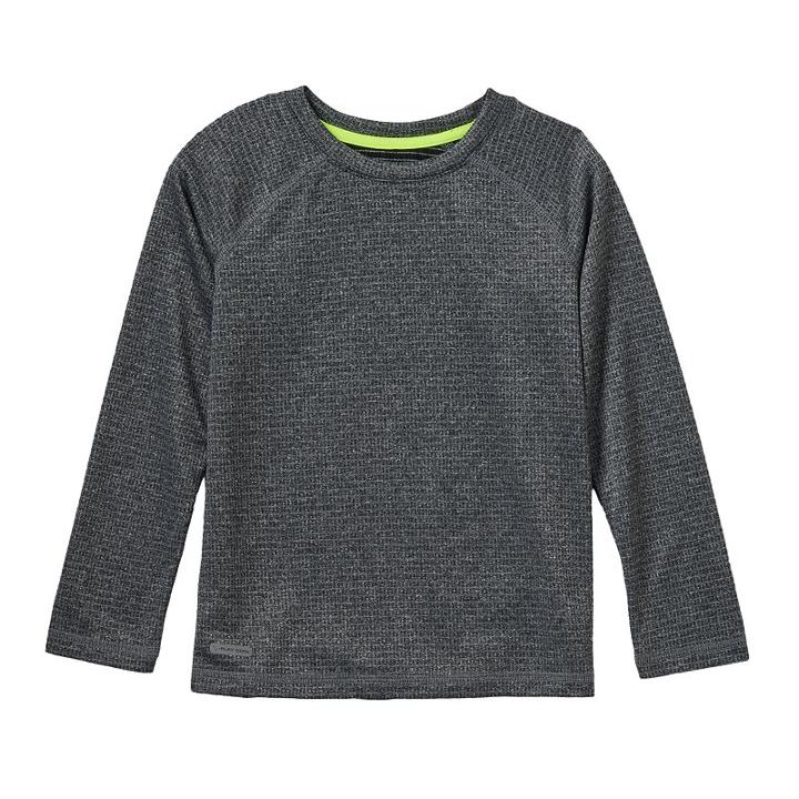 Boys 4-10 Jumping Beans&reg; Two-tone Thermal Active Tee, Boy's, Size: 10, Black