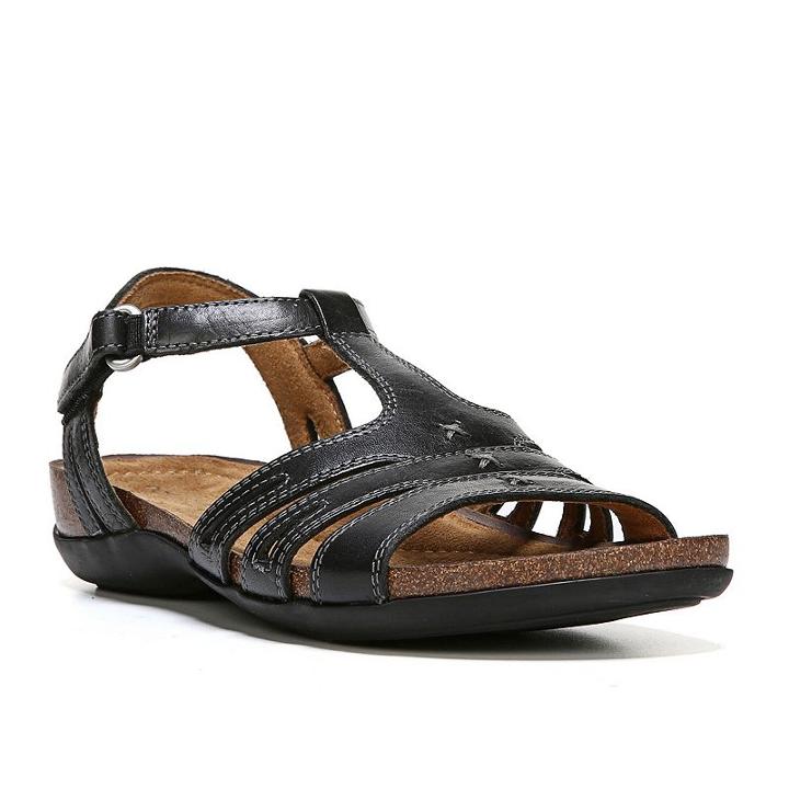 Naturalsoul By Naturalizer Nadia Women's Sandals, Size: 10 Wide, Black